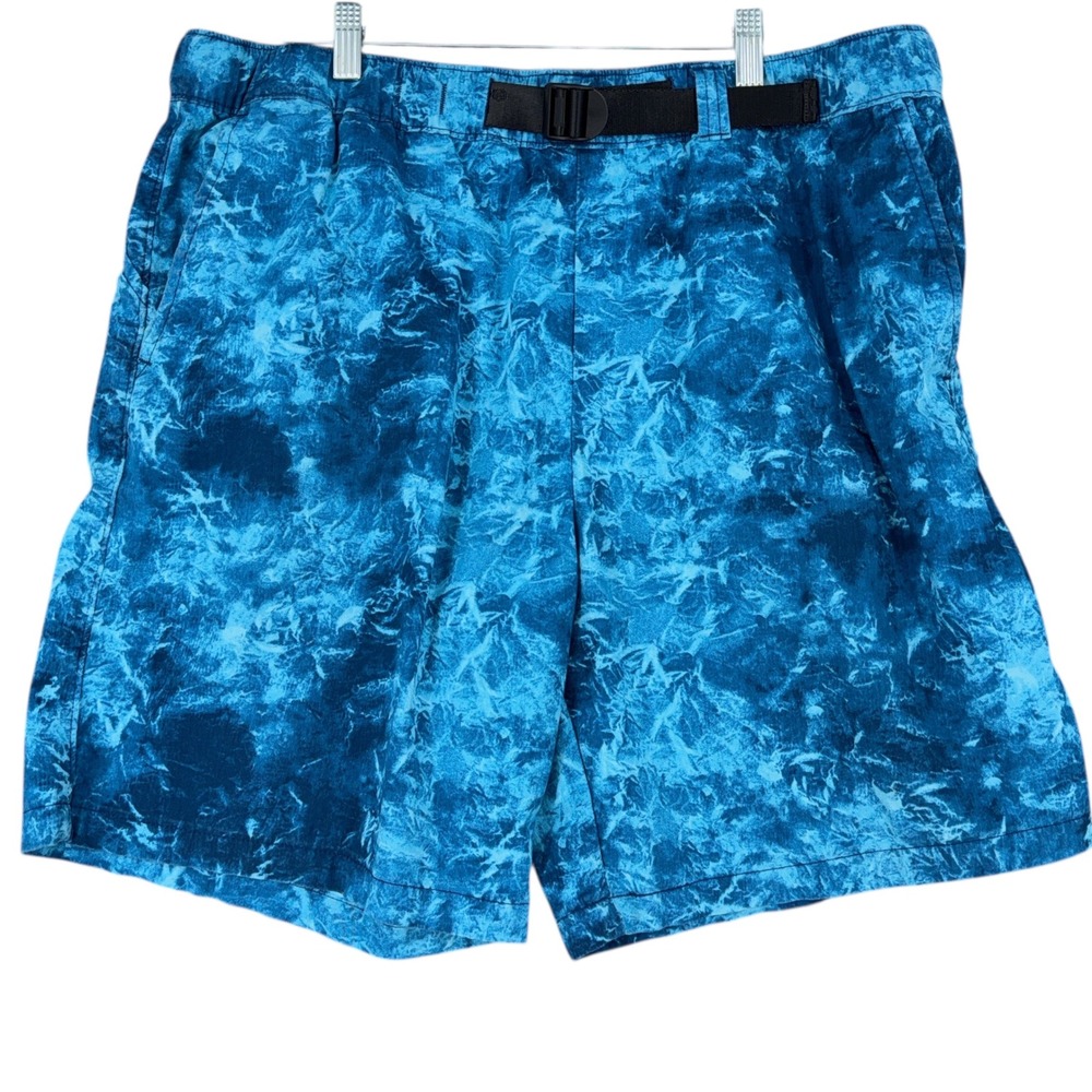 Levi's Men's Tie Dye Swim Trunks Shorts Belt Loops Elastic Waist‎ Size Large